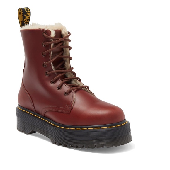 Dr Martens JADON FAUX FUR LINED PLATFORM BOOTS- NO BOX - Picture 2 of 11